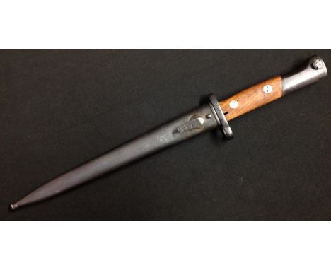 Yugoslav Mauser M48 Bayonet with matching serial numbers. Single edged fullered blade 247mm in length. "Factory 44" makers ma