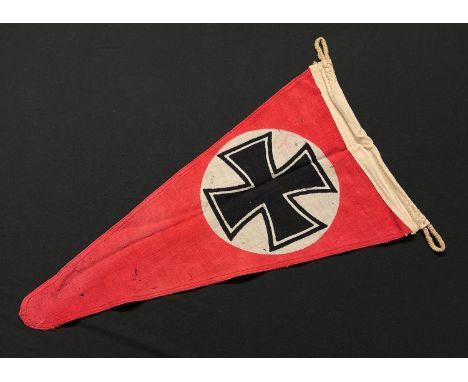 WW2 Third Reich Wimpel für den Abschuss von Flugzeugen. Navy Pennant for the Downing of Enemy Aircraft 1940-1945. Awarded to 