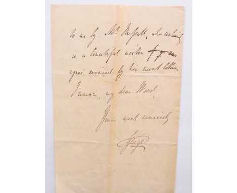 GEORGE, DUKE OF CAMBRIDGE (1819–1904), Commander-in-Chief of the British Army 1856-1895, 5 autograph letters signed, from Dec