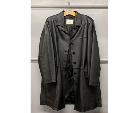 A vintage leather jacket.