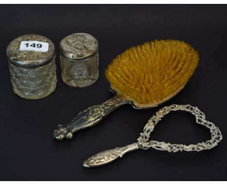 A group of mixed silver items.