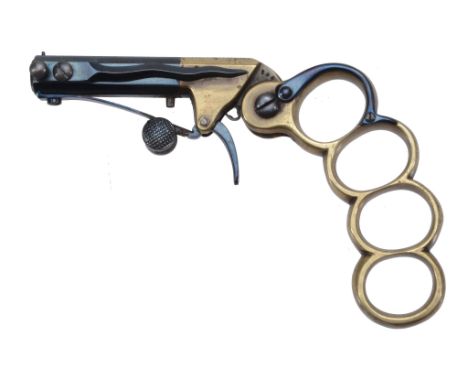 A 'The Sure Defender' percussion single-shot under-hammer combination pistol...   A 'The Sure Defender' percussion single-sho