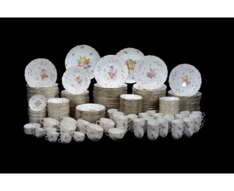 A Meissen part dinner service, late 19th/20th century   A Meissen part dinner service,   late 19th/20th century , decorated w