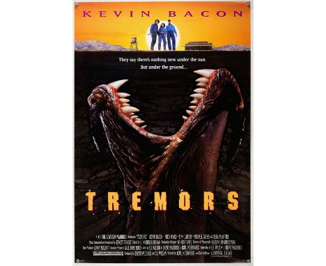 Tremors (1990), US 1 Sheet, 40 x 27 inches, rolled, NSS 900022 Director Ron Underwood Stars Kevin Bacon, Fred Ward Condition 