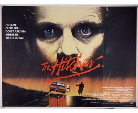The Hitcher (1986), British Quad, 40 x 30 inches, was folded now flat, printed by Lonsdale & Bartholomew Director Robert Harm