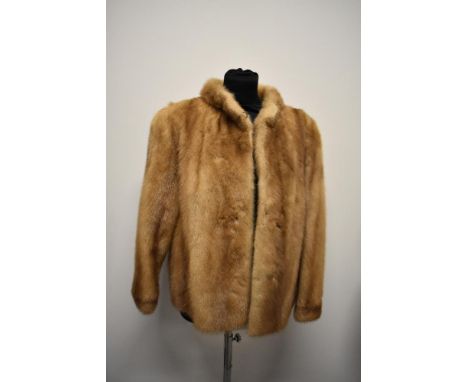 A vintage blonde mink short jacket.