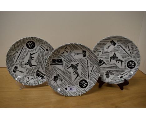 Three mid century Ridgway Potteries 'Homemaker' plates.