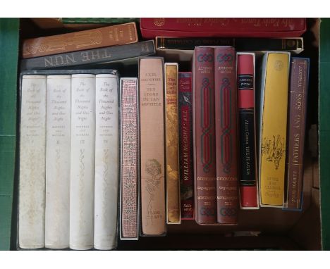 Five boxes of Folio Society books, approximately 88 titles.