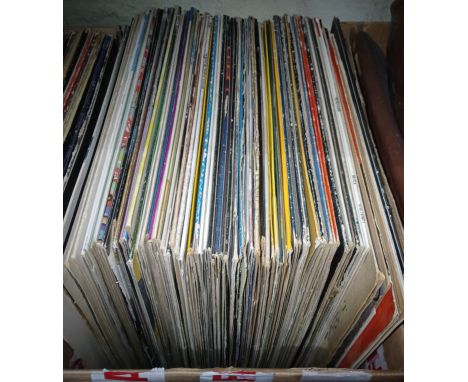A box of around 70 classic and contemporary jazz albums to include Modern Jazz Quartet, Tom Scott, Chico Hamilton, Kenny G an