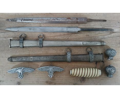 Assorted German Third Reich dress dagger spares. 