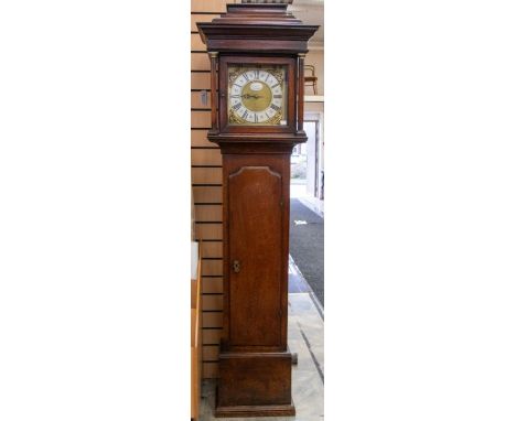 Joseph Donisthorpe of Normanton Leicestershire (inscribed Jofeph Donithorpe) 30 hour longcase clock approx 1746, with 10" squ