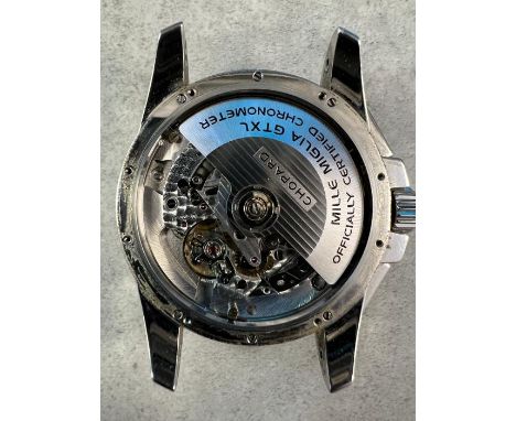 Chopard- a gents Mille Miglia 2010 steel Chronometer wristwatch, comprising a circular signed textured silver dial with lumin