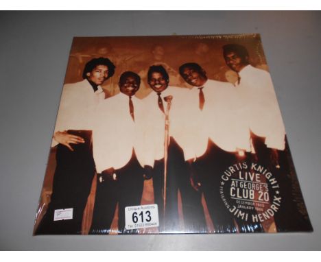 Curtis Knight "Live At Club 20" featuring Jimi Hendrix, double LP (sealed) 