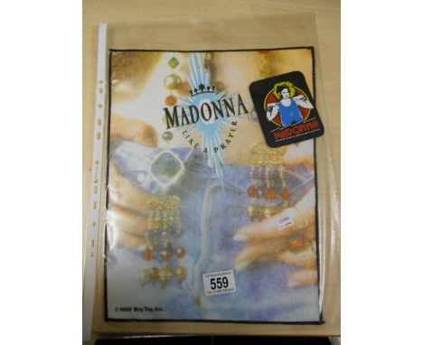 1989 Madonna 'Like a prayer' back patch & tour pocket patch