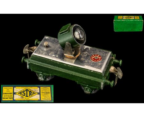 Astra - High Quality Diecast Model O Gauge Search Light Railway Truck with Battery Operated Search Light with Original Box. 