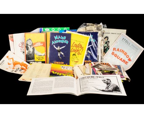 Theatre Programmes - Mainly London, Includes Vintage For the Old Vic ( 1930's ) Many Top Names In The Plays / Shows etc. ( 15
