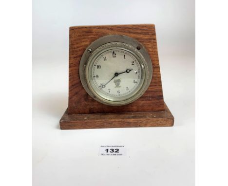 Smiths clock in wooden surround 6.5” long x 6” high