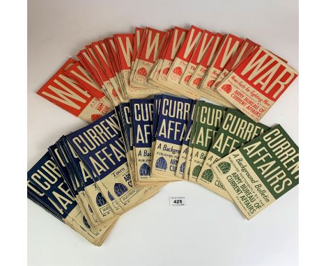 56 copies of War, News-Facts for Fighting Men, No. 1 – 60 (missing nos. 24, 55, 56, 58) dated Sept. 1941 – Dec. 1943 and 54 c