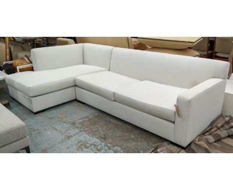 CORNER SOFA, 210cm x 300cm x 85cm, contemporary design, grey fabric finish. 