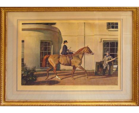 SIR ALFRED MUNNINGS KCVO PRA RI (English, 1878-1959) 'Our Mutual Friend the Horse', lithograph in colours, signed in pencil l