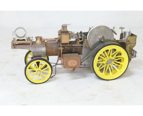 Part built Burrell showman's live steam engine, sold with a number of detached elements (but by no means complete) length 111
