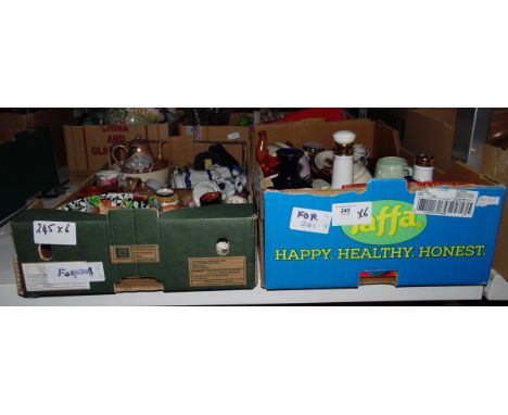 Six boxes of assorted ceramics&nbsp;and collectables&nbsp;