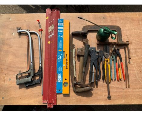 Tools - G Clamp, Tin Snips and Blades etc 