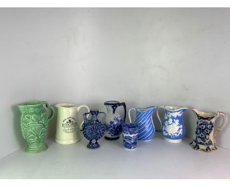 Collection of Jugs to Include Wade, Spode Beaker etc 