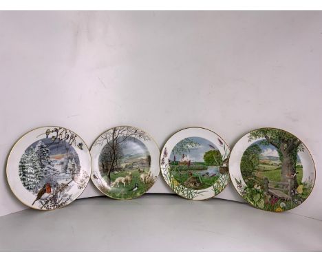 Royal Worcester Collectors Plates - Months of the Year in the Countryside 