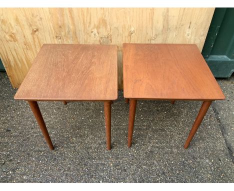 Pair of 70s Lamp Tables - 40cm High 