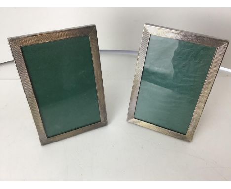 Pair of Engine Turned Photo Frames 