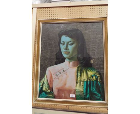 TRETCHIKOFF a vintage 1960s print of 'Miss Wong', framed and glazed