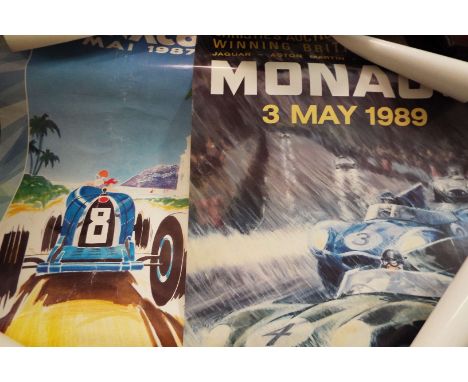 Three vintage Christies car auction posters 