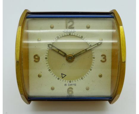 A Jaeger 8-days alarm clock