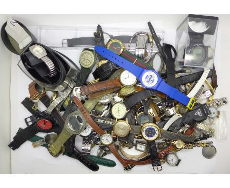 A collection of wristwatches including Sangol, Limit, Timex, Contima, etc.