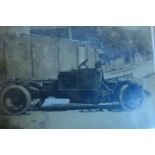 Crossley 1904 -1937. A folder of mostly period postcards and postcard size images, some snapshot