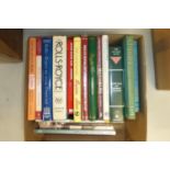 A box of marque histories, all with DJs, to include, Rolls-Royce Twenty by Fasal, The Vintage