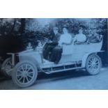 Darracq - Veteran & Vintage Period. A blue folder of mostly postcards and postcard size images, most