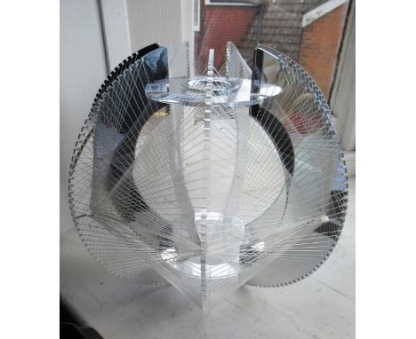 Paul Secon for Somplex Lucite lamp shade, 28cms high 