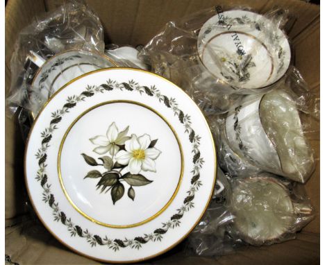 An extensive Royal Worcester ' Bernina ' pattern dinner, tea and coffee service 