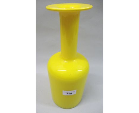 Yellow Holmegaard Gul vase, 30cms highIn good condition 