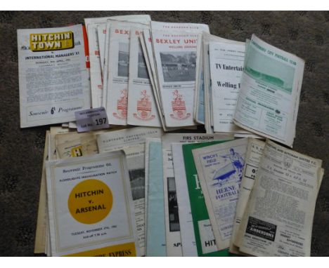 Football : Non League 1960's - mostly Bexley &amp; Hitchin Town inc. floodlit v Arsenal 1962 - good cond 