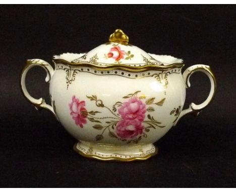 A Royal Crown Derby part dinner service, in the 'Royal Pinxton Roses' pattern, XLVIII, early 1980s, comprising milk jug, suga