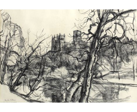 Douglas Pittuck (20th century): Teesdale, near  Barnard Castle watercolour and charcoal sketch, signed and dated lower left, 