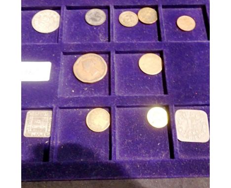Ten early pre decimal tokens. UK P&amp;P Group 1 (£16+VAT for the first lot and £2+VAT for subsequent lots) 