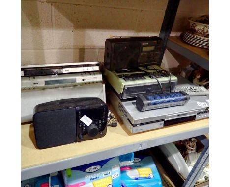 Mixed electricals to include a Panasonic DVD player. All electrical items in this lot have been PAT tested for safety and hav