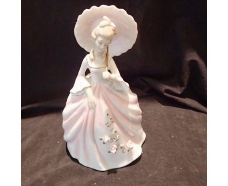 Ceramic musical lady figurine. Not available for in-house P&amp;P 