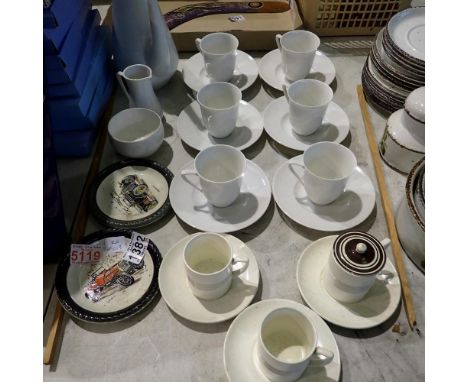 Swedish ceramic coffee set and some Wedgwood. Not available for in-house P&amp;P 