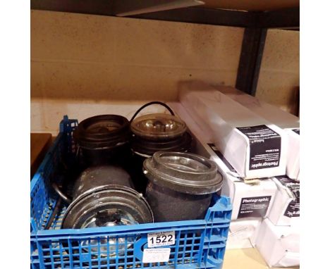 Eight tripod supports and four 230v spotlights. Not available for in-house P&amp;P 