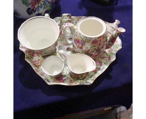 Royal Winton six piece breakfast set in the Summertime pattern. Not available for in-house P&amp;P 